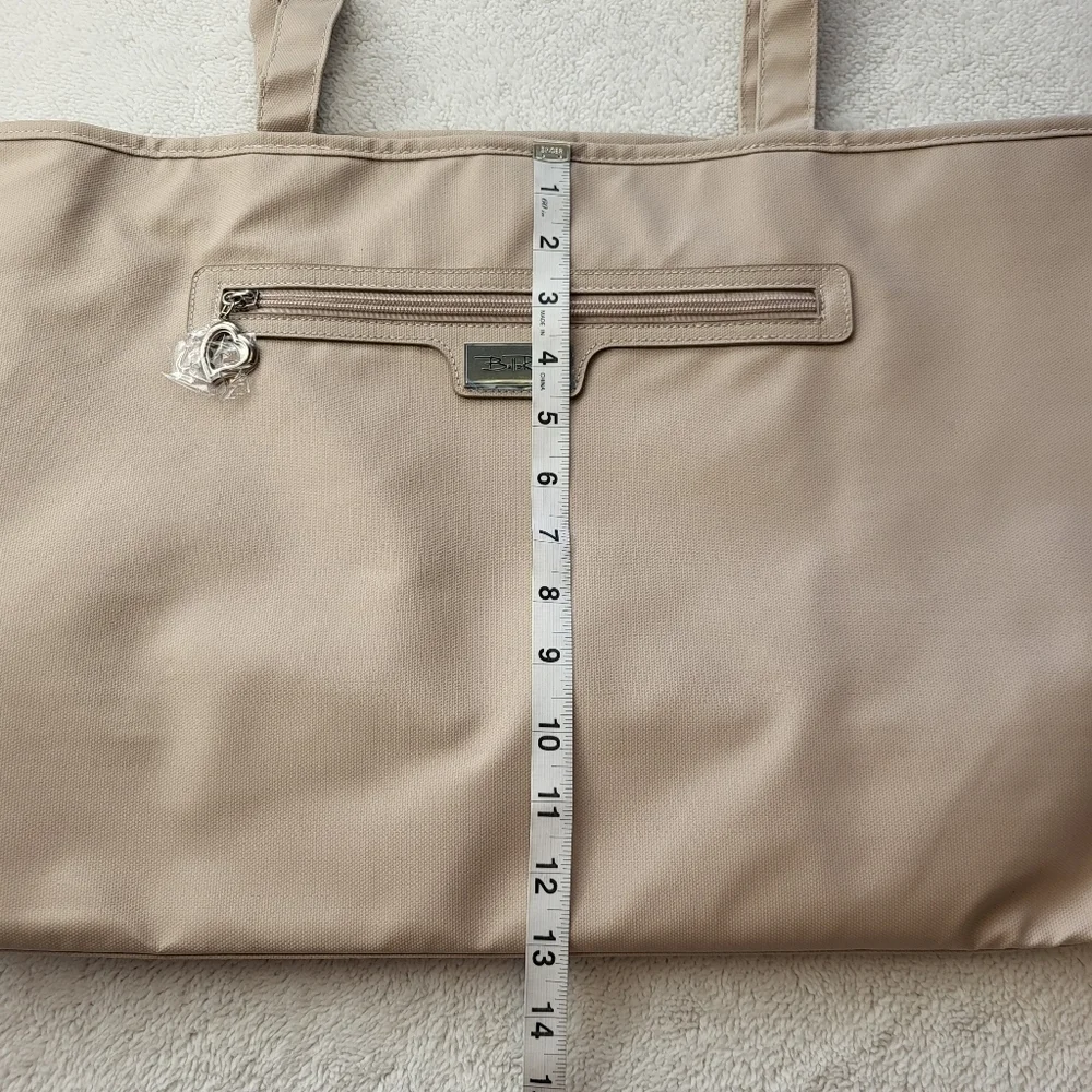 Bella Russo Tote Bag Purse NWOT Beige 13
